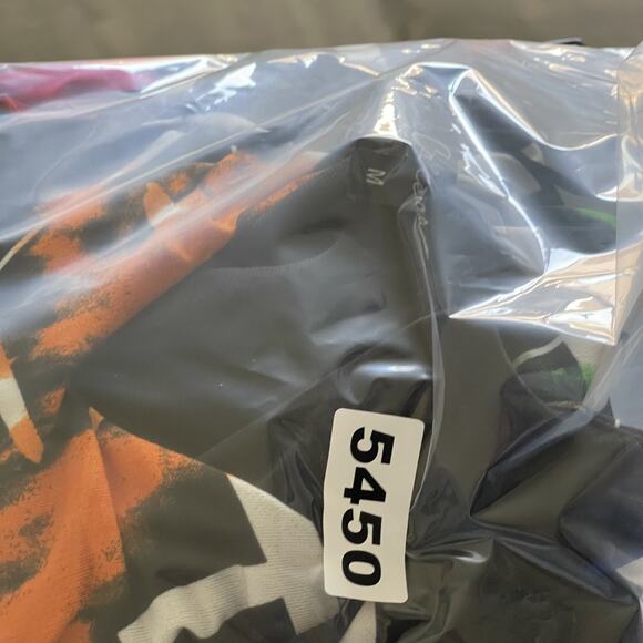 Calessa Tunic Top Womens Medium Abstract Colorful Flutter Sleeve Bold Artsy - Picture 13 of 14